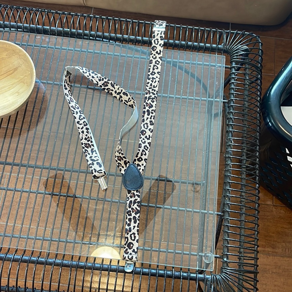 Cheetah Leopard Men’s Suspenders